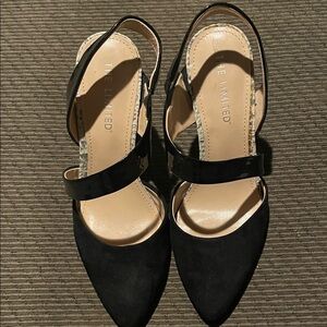 The Limited Black Pointed Toe Heels